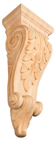 Acanthus Leaf Corbel / Extra Large / 14-5/8"H X 6-3/8"W X 4-5/8"D /  RWC349