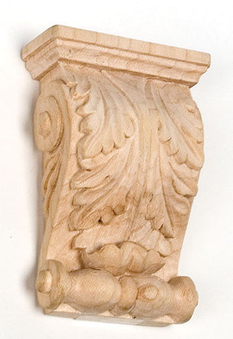 Acanthus Leaf Corbel / Small / 2-7/8"H X 2"W X 1"D /  RWC364