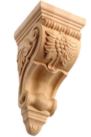 Corbel with Grapes / 12 3/8"H X 5"W X 5-3/8"D /  RWC40