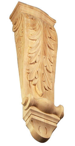 Acanthus Leaf Corbel / Large / 24"H X 6-7/8"WX 3-1/2"D /  RWC48